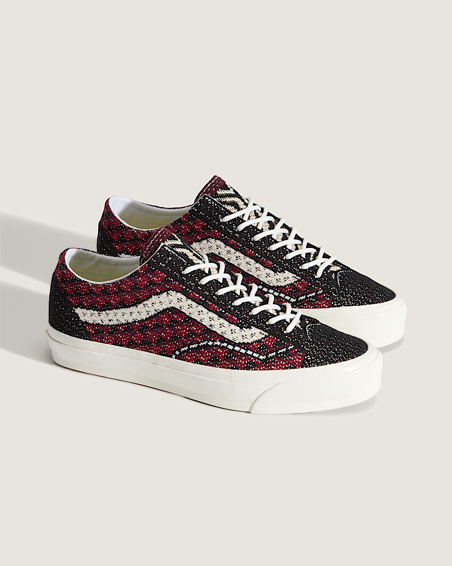 Giày Vans Premium Old Skool 'Geo Check Bordeaux Red' VN000EFKBRD - Ảnh 5