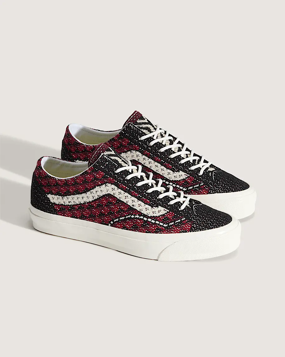 Giày Vans Premium Old Skool 'Geo Check Bordeaux Red' VN000EFKBRD - Ảnh 5
