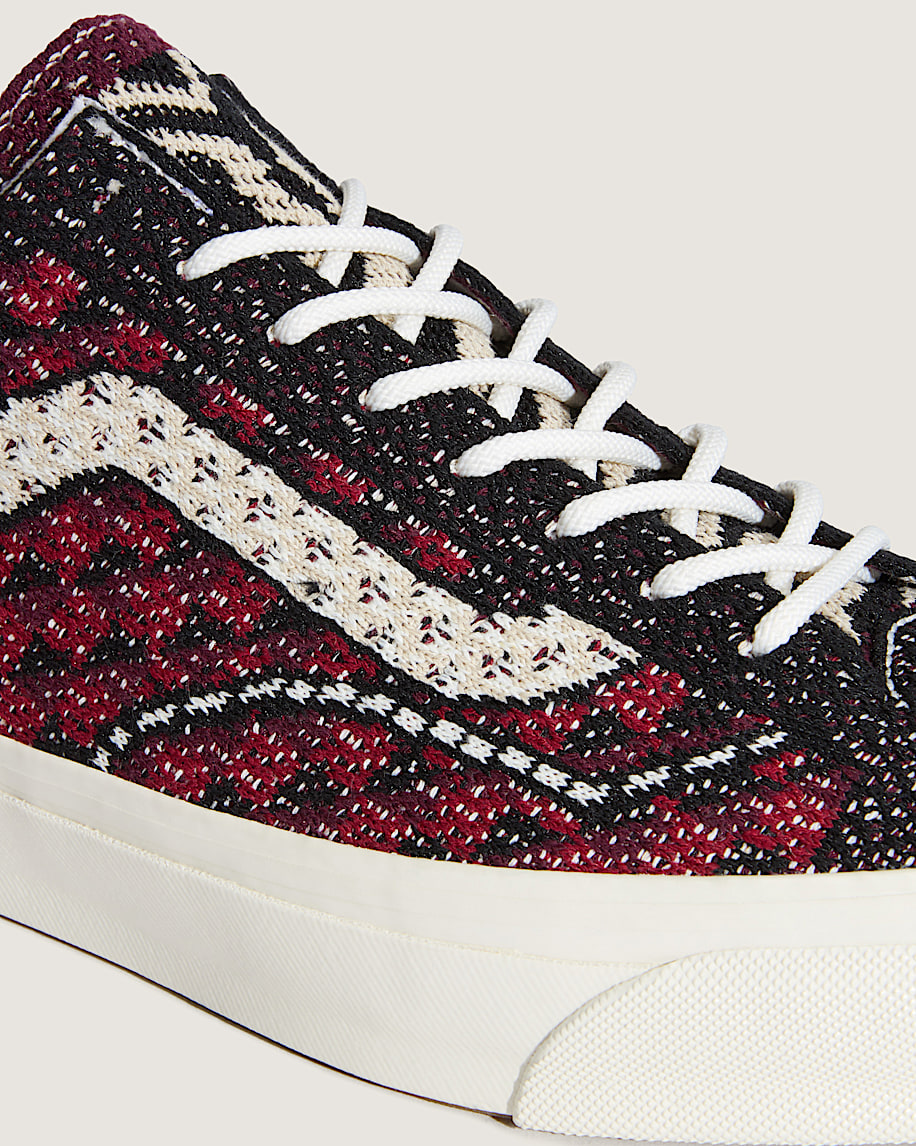 Alternative view of Giày Vans Premium Old Skool 'Geo Check Bordeaux Red' VN000EFKBRD