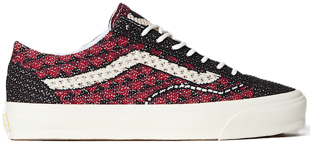 Giày Vans Premium Old Skool 'Geo Check Bordeaux Red' VN000EFKBRD