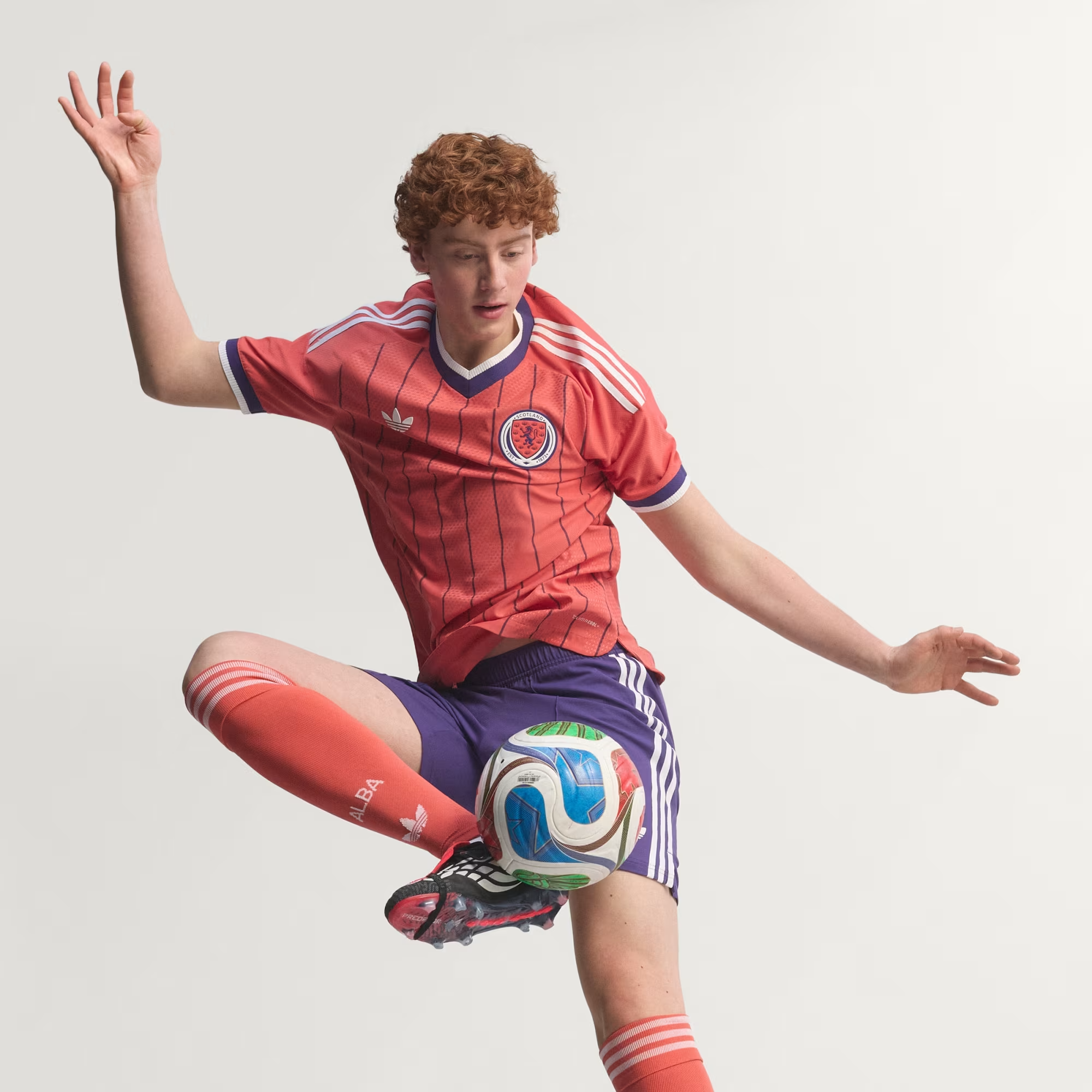 Áo Adidas Scotland 26 Away 'Trace Scarlet' KC2944 - Ảnh 5