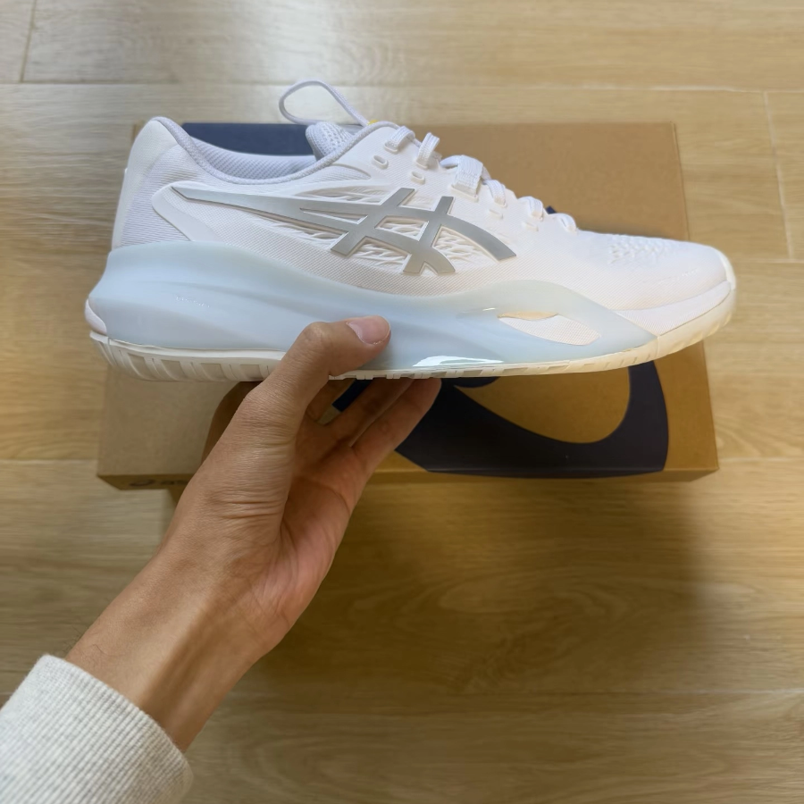 Alternative view of Giày Asics Gel Resolution X ‘White Pure Silver’ 1042A279-100