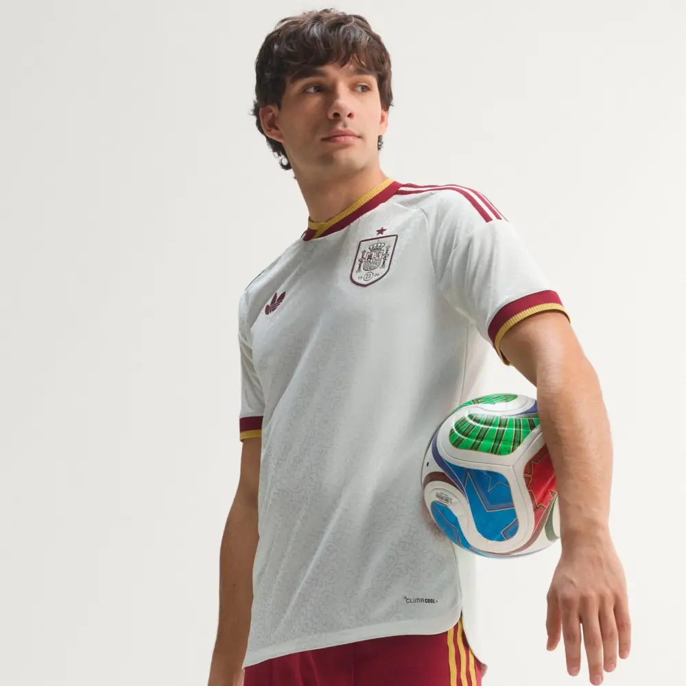 Áo Adidas Spain 26 Away Authentic Jersey 'Off White' JN4392 - Ảnh 3