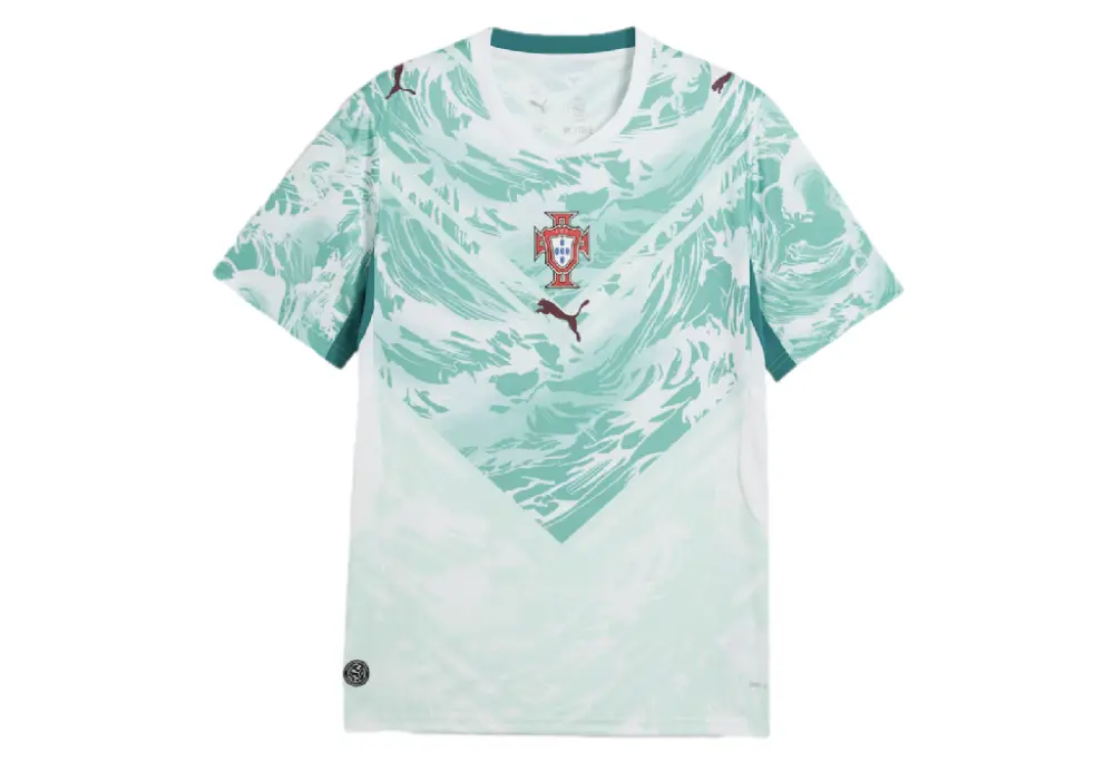 Áo Puma Portugal 2026 Away Jersey 'White-Green Lagoon' 783288-02