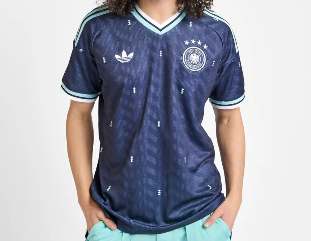 Alternative view of Áo Adidas Germany 26 Away Jersey 'Collegiate Navy' JN2074