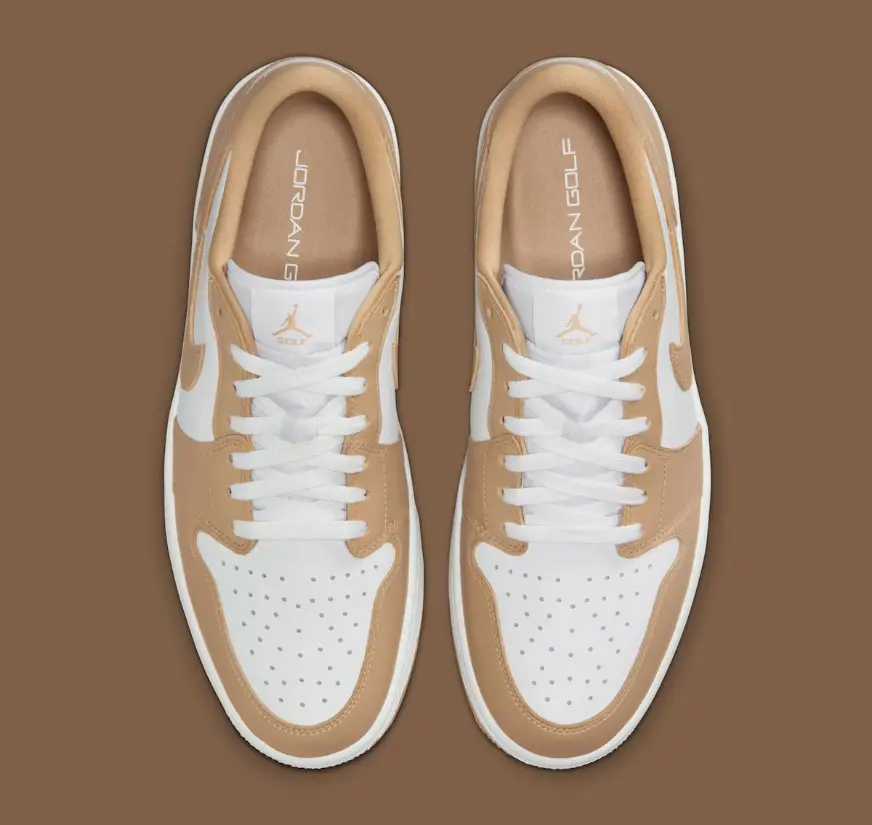 Giày Nike Air Jordan 1 Low Golf 'White Linen' DD9315-117 - Ảnh 4