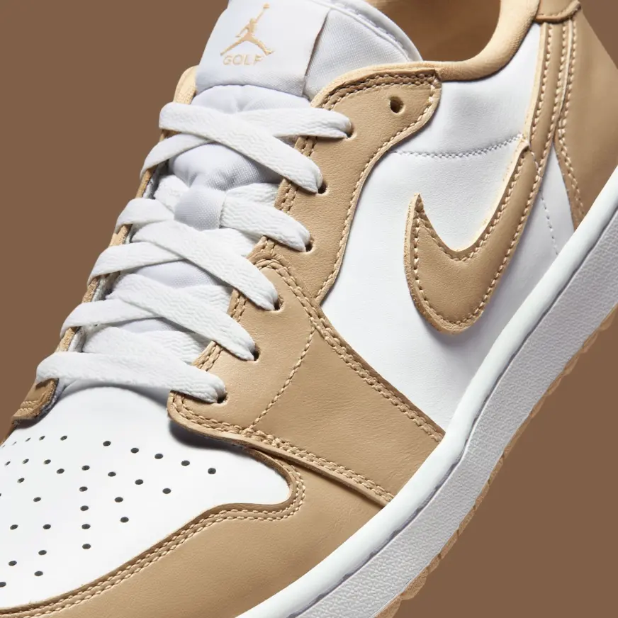 Alternative view of Giày Nike Air Jordan 1 Low Golf 'White Linen' DD9315-117