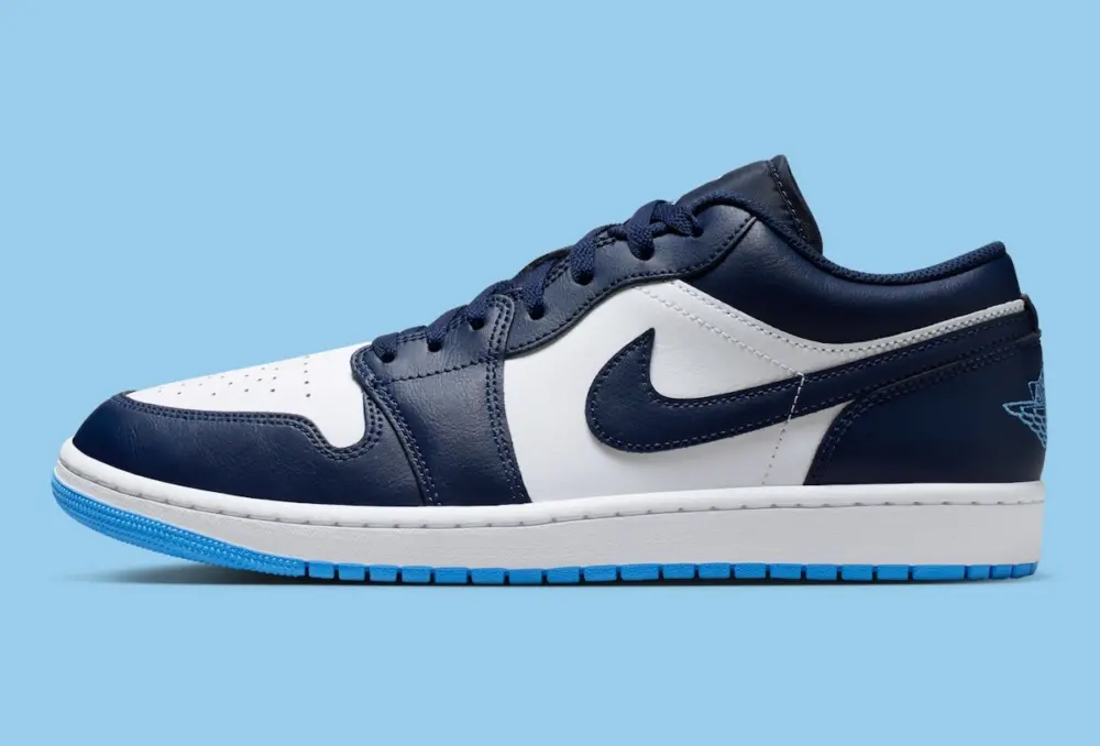 Giày Nike Air Jordan 1 Low 'Midnight Navy' 553558-404 - Ảnh 5