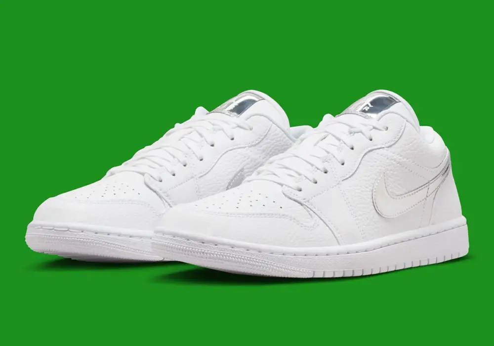 Giày Nike Air Jordan 1 Low SE 'Metallic Silver' IQ9381-100 - Ảnh 5