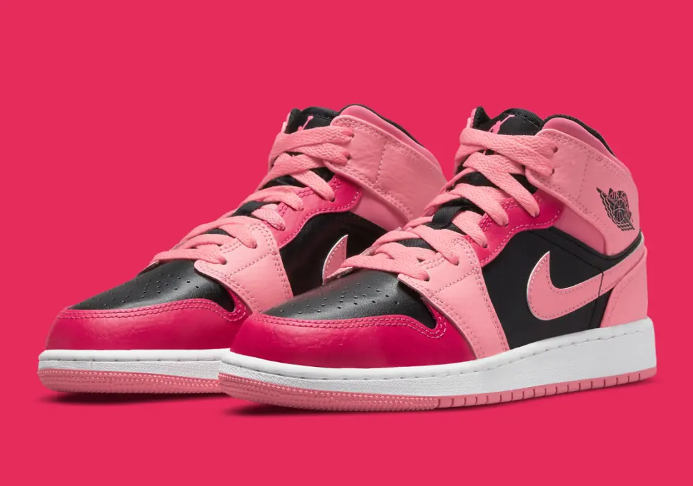 Giày Nike Air Jordan 1 Mid ‘Coral Chalk’ 554725-662 - Ảnh 7
