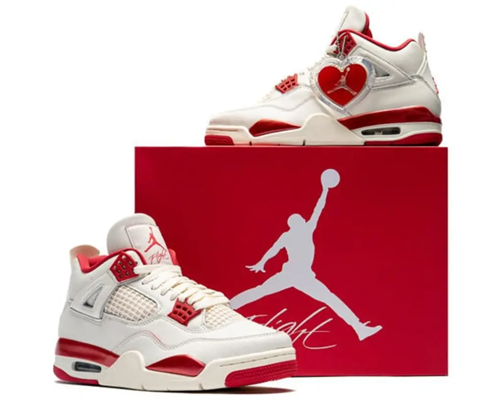 Giày Nike Air Jordan 4 Retro ‘Valentine’s Day’ HV0823-108 - Ảnh 5