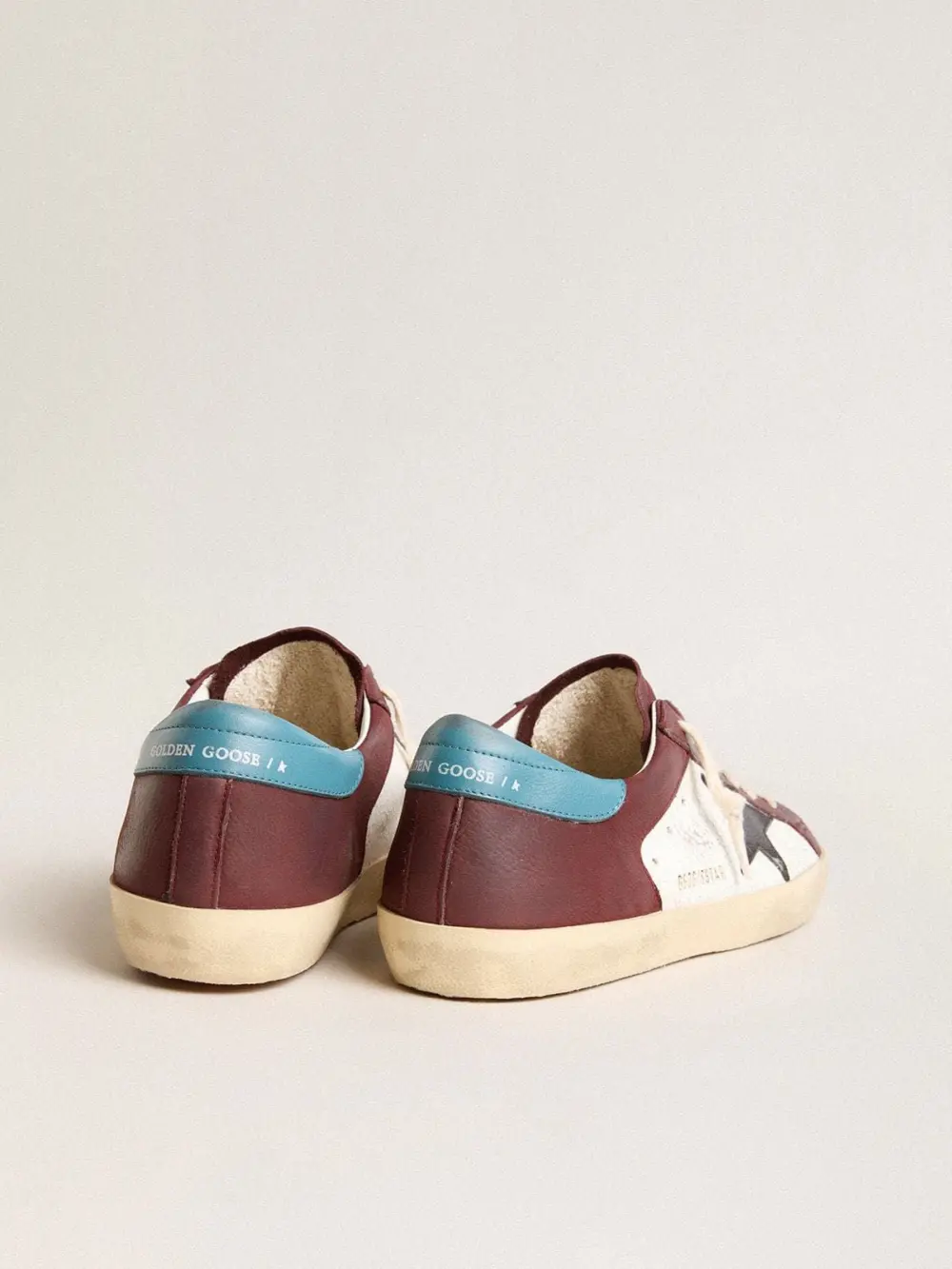Alternative view of Giày Golden Goose Super-Star 'Burgundy' GMF00103-F006207-82716