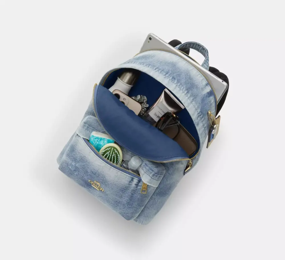 Balo Coach Taylor Small Backpack 'Denim' CEF27-IMNIM - Ảnh 3