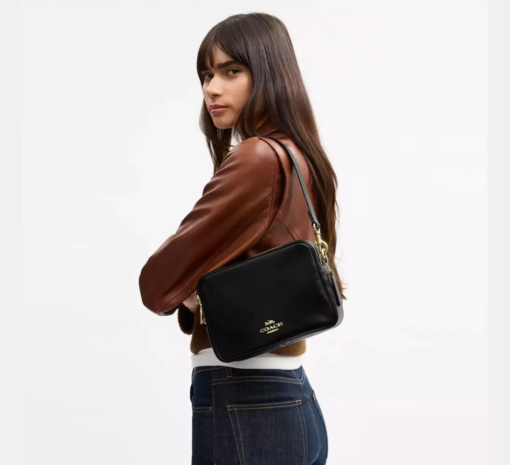 Alternative view of Túi Coach Carey Crossbody Bag 'Black' CEB28-IMBLK