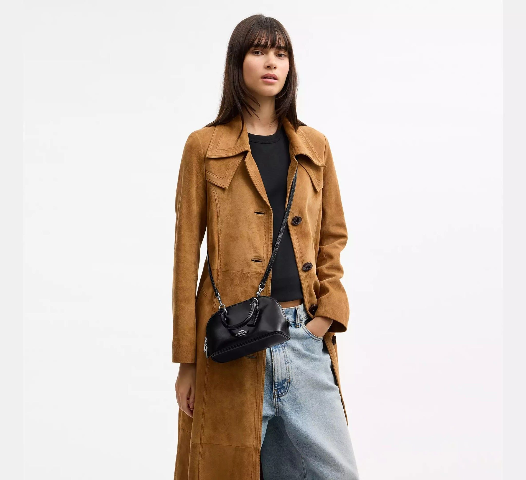 Túi Coach Lara Mini Satchel Bag 'Black' CEA01-SVBK - Ảnh 5