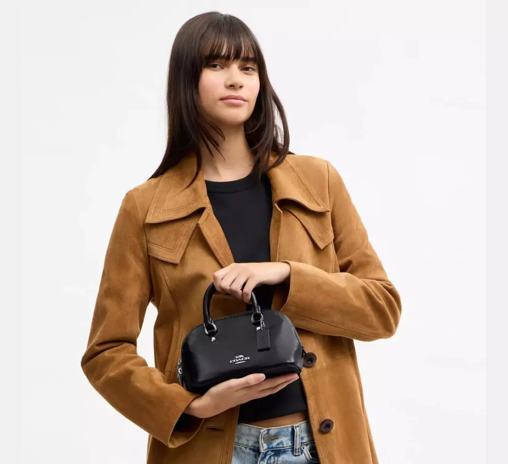 Túi Coach Lara Mini Satchel Bag 'Black' CEA01-SVBK - Ảnh 4