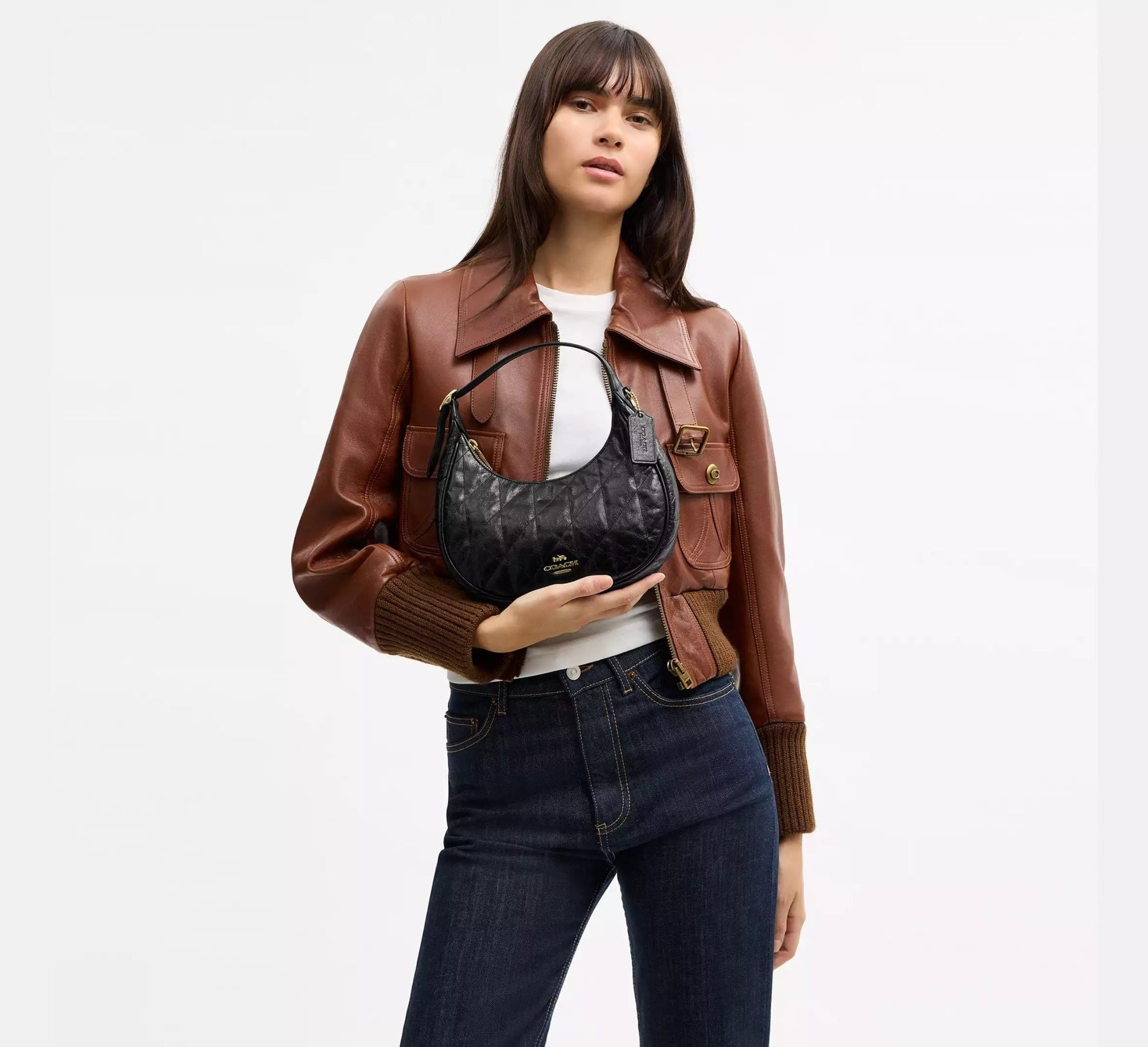 Túi Coach Emily Shoulder Bag 'Black' CDX21-IMBLK - Ảnh 5