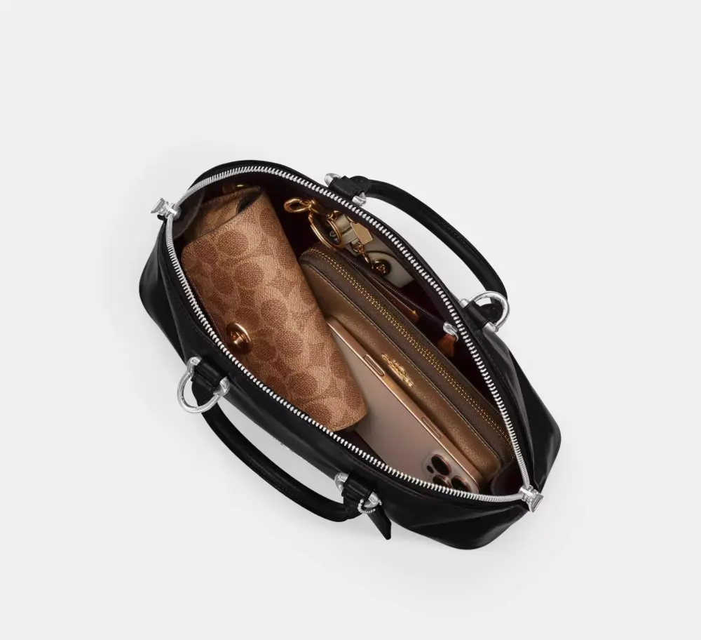 Alternative view of Túi Coach Lara Satchel Bag 'Black' CDV19-SVBK