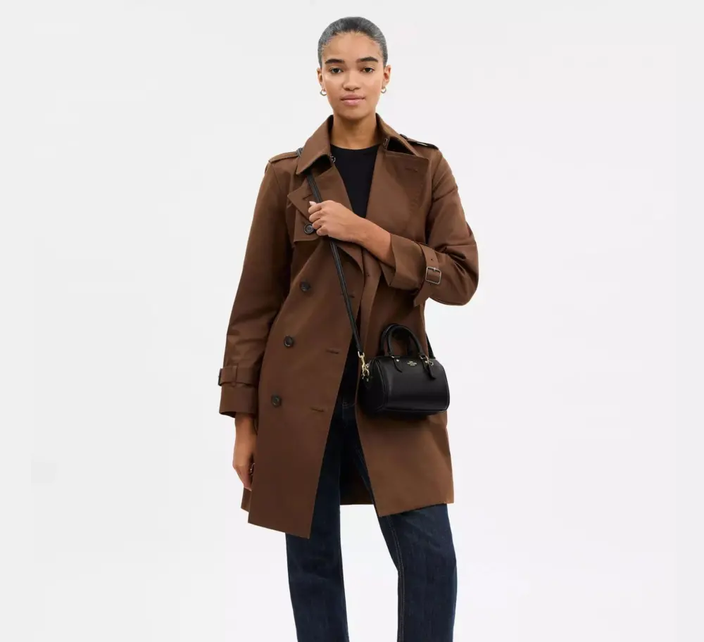 Túi Coach Mini Rowan Crossbody Bag 'Black' CW328-IMBLK - Ảnh 5