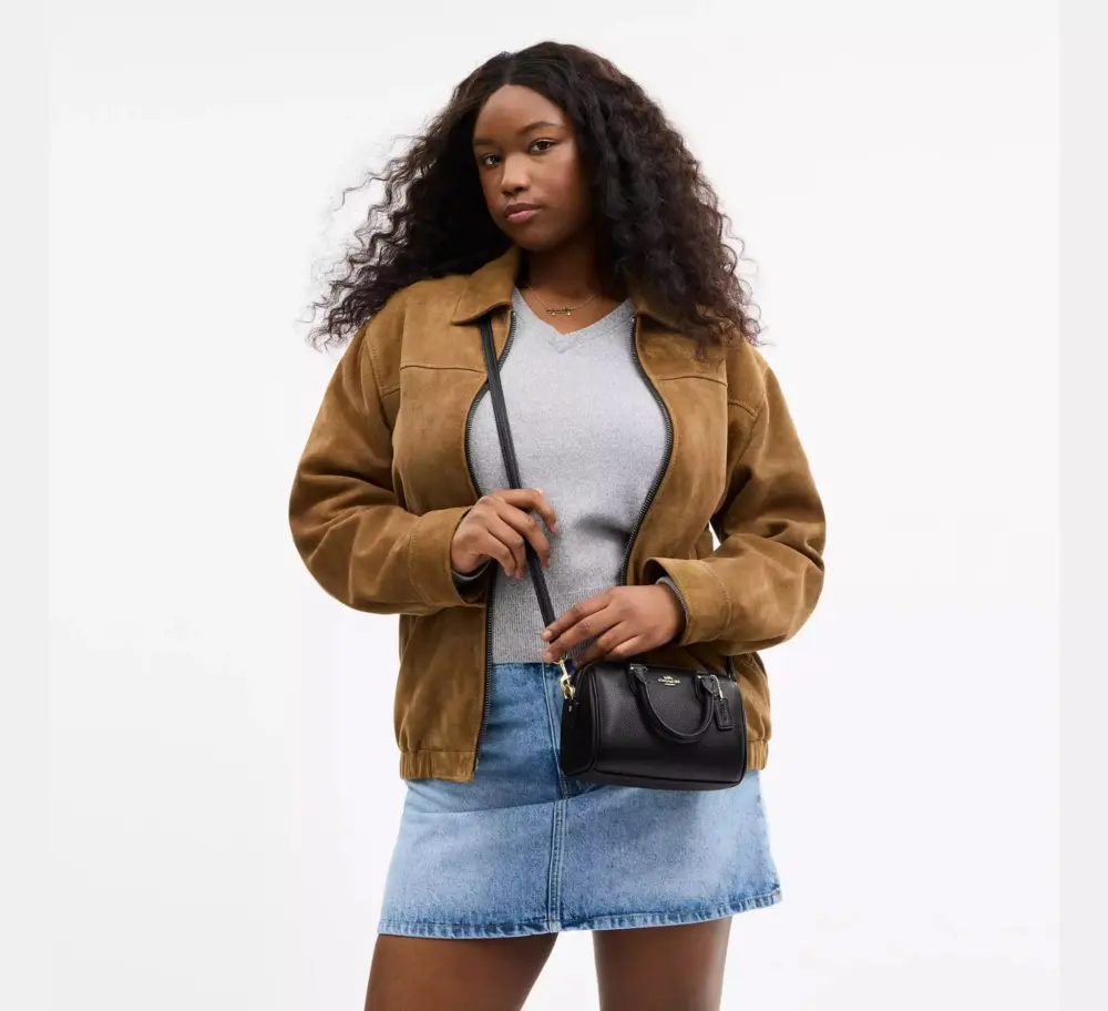 Túi Coach Mini Rowan Crossbody Bag 'Black' CW328-IMBLK - Ảnh 3
