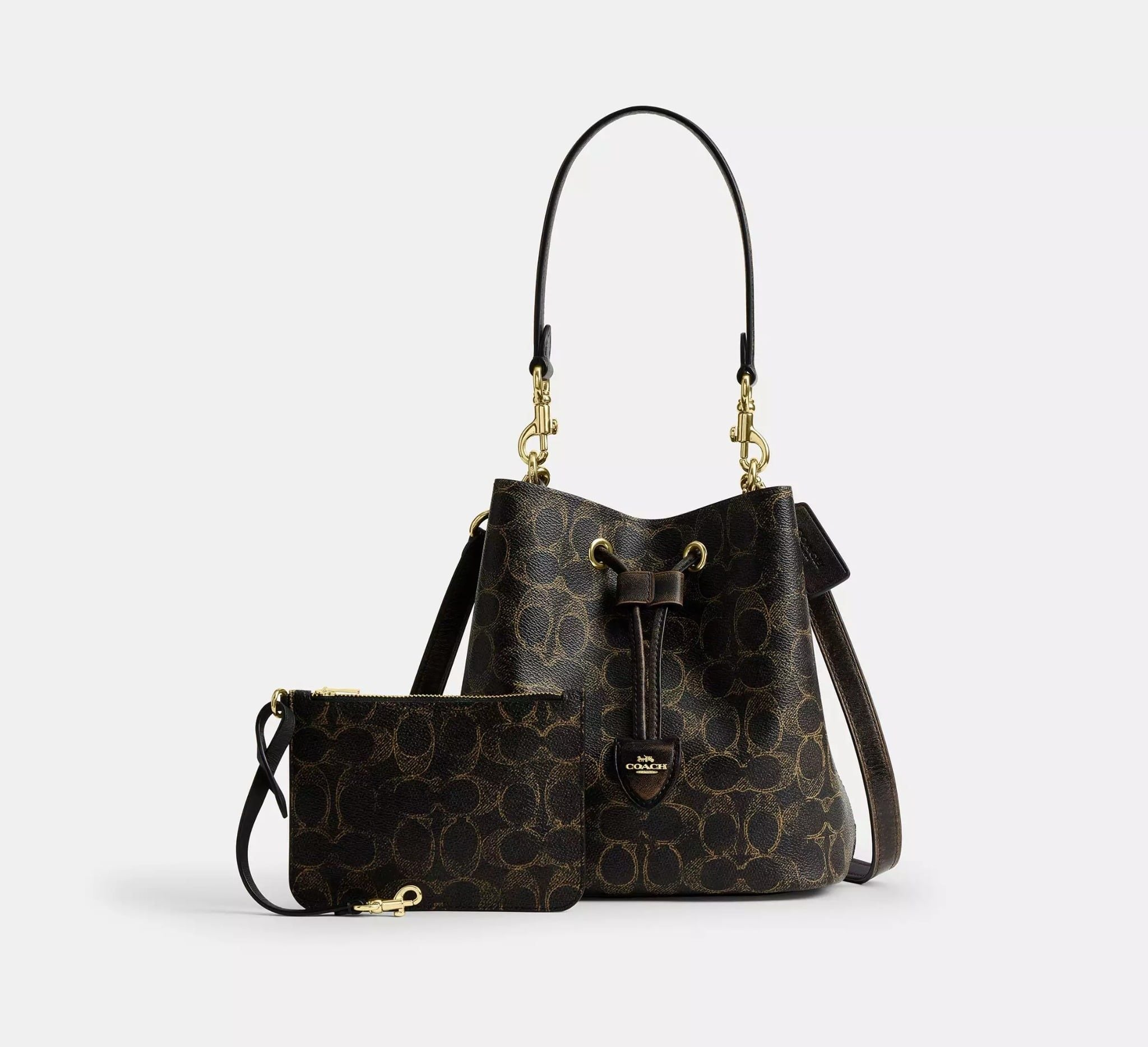 Túi Coach Rowan Bucket Bag 'Brown' CDY21-IMBRN - Ảnh 4