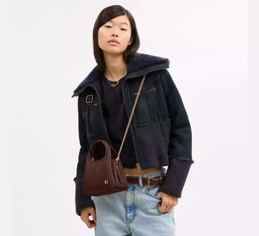 Túi Coach Lana Shoulder Bag 19 'Maple' CCY32-B4MP - Ảnh 5