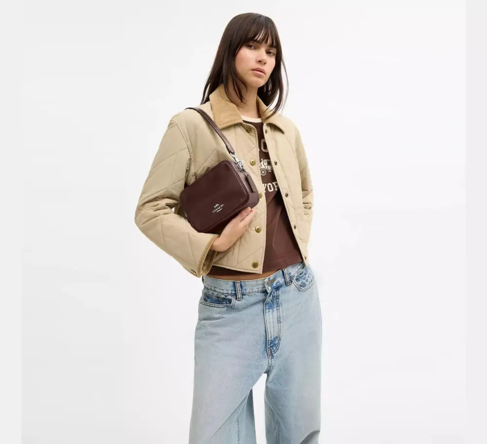 Túi Coach Mini Carey Crossbody Bag 'Maple' CEA02-SVMPL - Ảnh 4