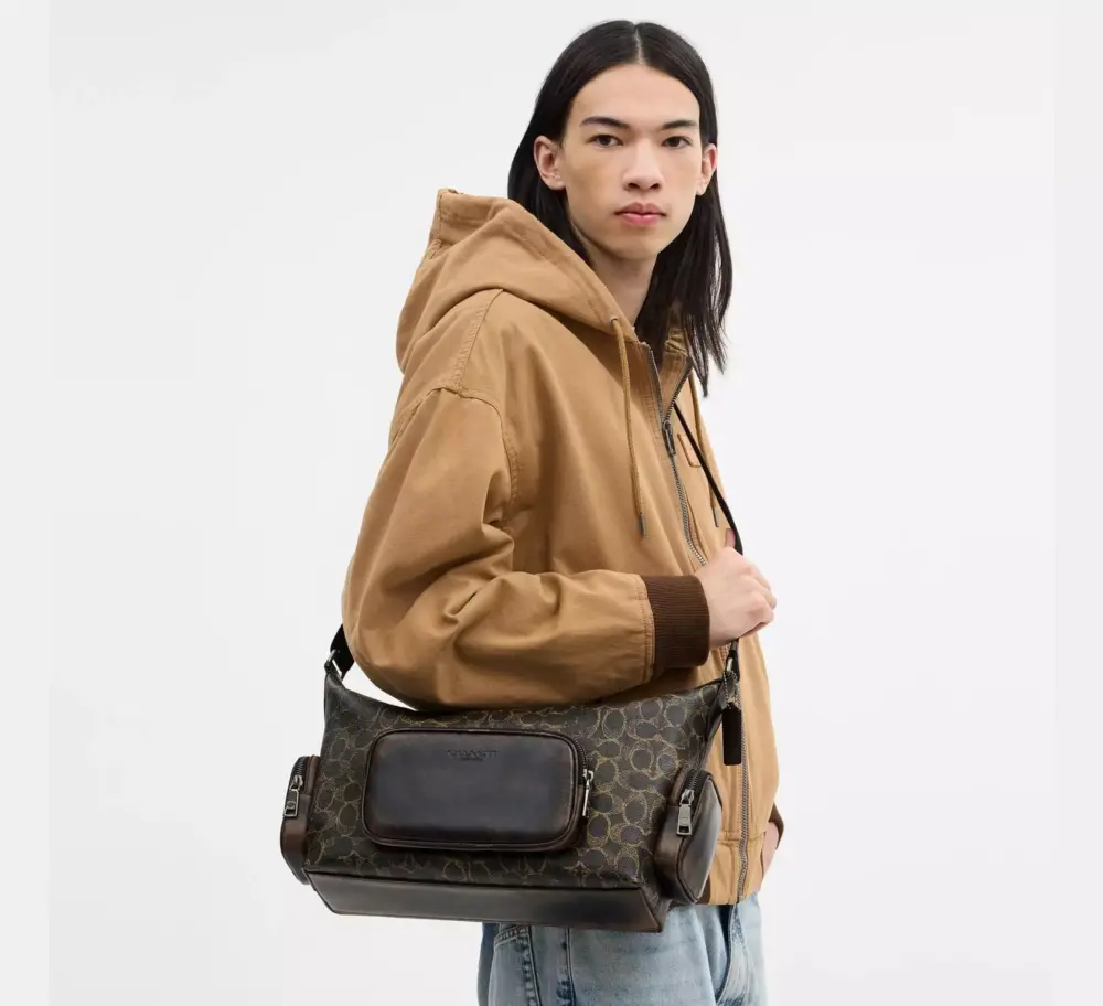 Túi Coach Finn Crossbody Bag 'Brown' CDY57-QBBRN - Ảnh 4