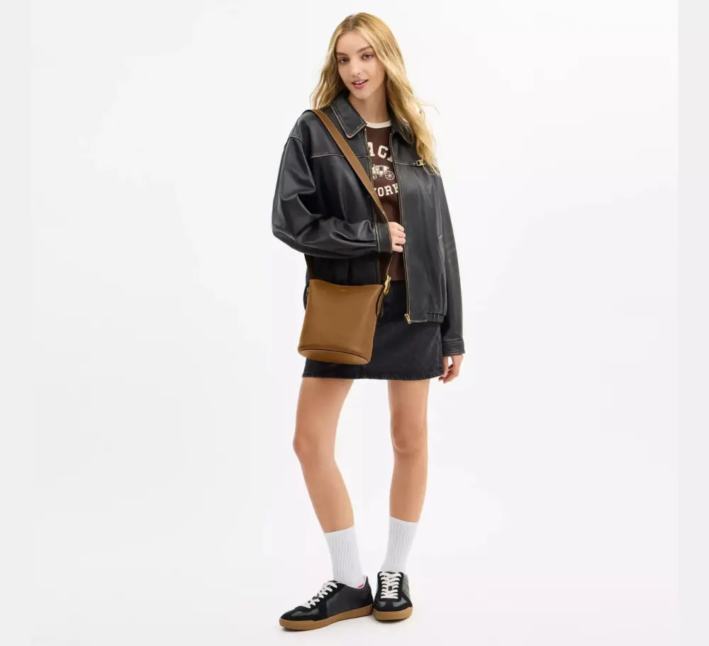Túi Coach Bleecker Bucket Bag 21 'Muted Olive' CCX07-B4YTH - Ảnh 5
