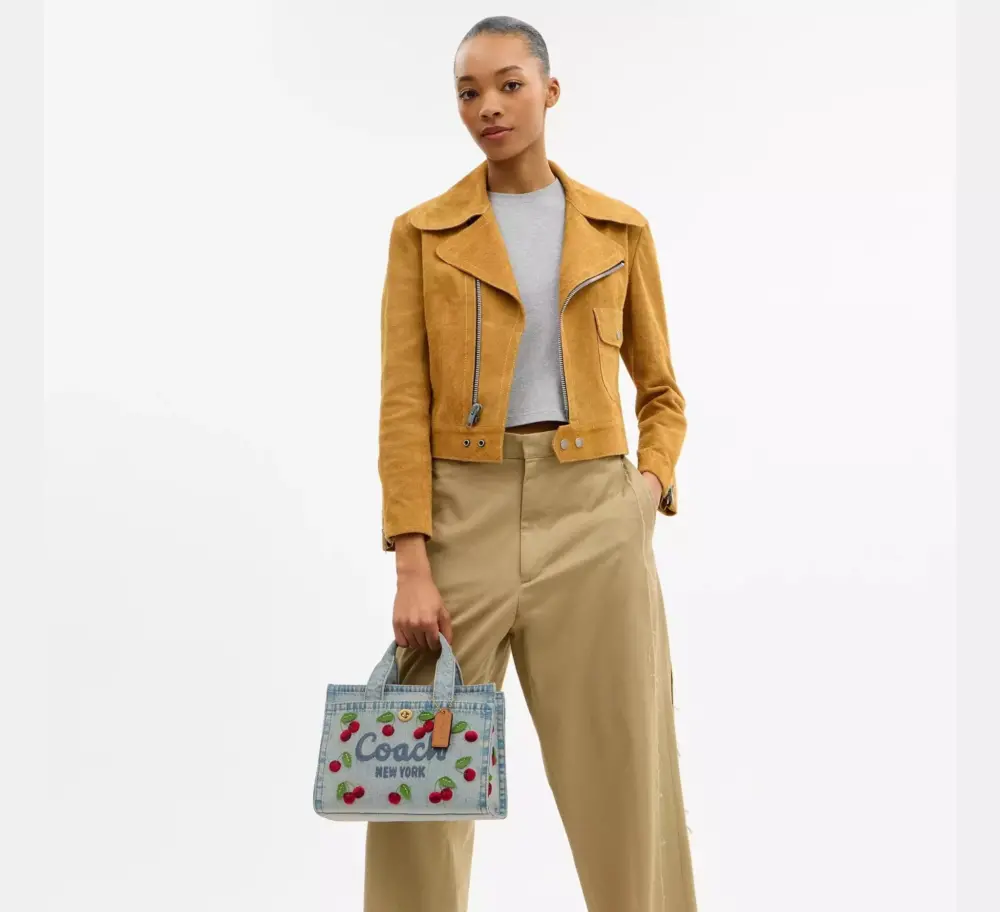 Túi Coach Cargo Tote Bag 26 'Denim' CDZ31-B4EI - Ảnh 6