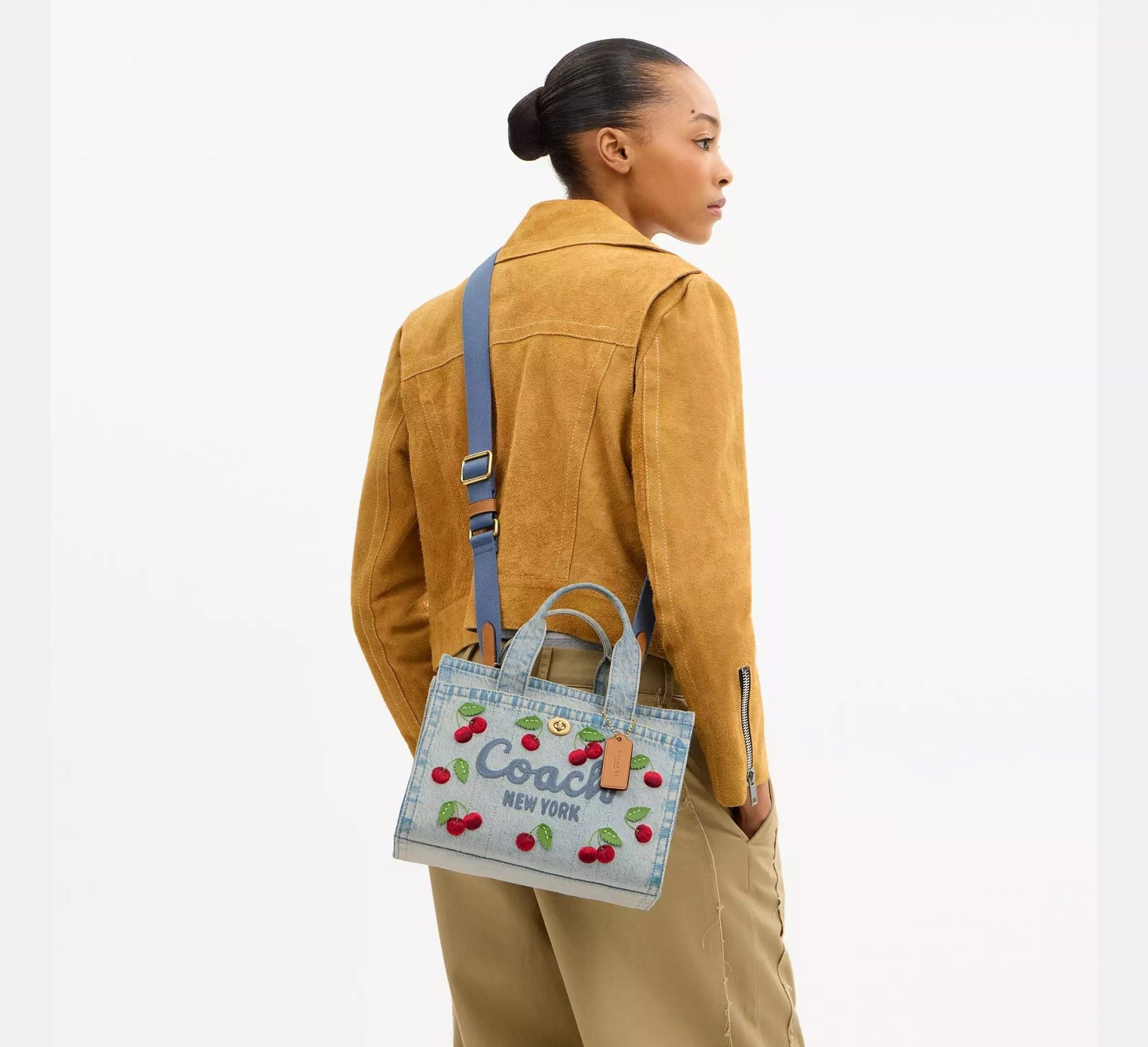 Túi Coach Cargo Tote Bag 26 'Denim' CDZ31-B4EI - Ảnh 5