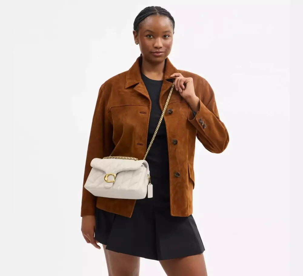 Túi Coach Tabby Shoulder Bag 26 'Chalk' CP150-B4HA - Ảnh 5