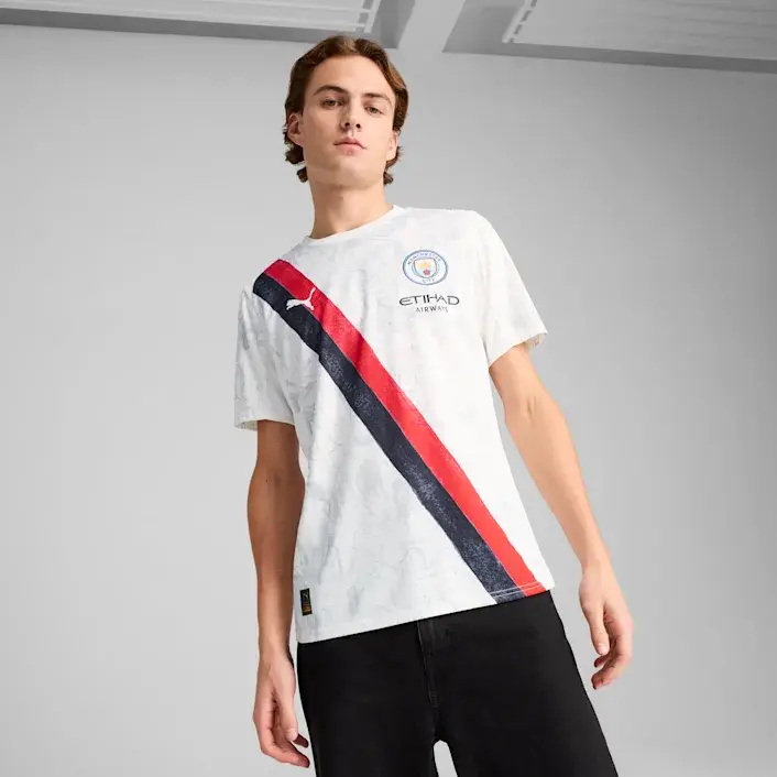 Áo Puma Kidsuper x Manchester City Jersey 'White' 781068-07 - Ảnh 3