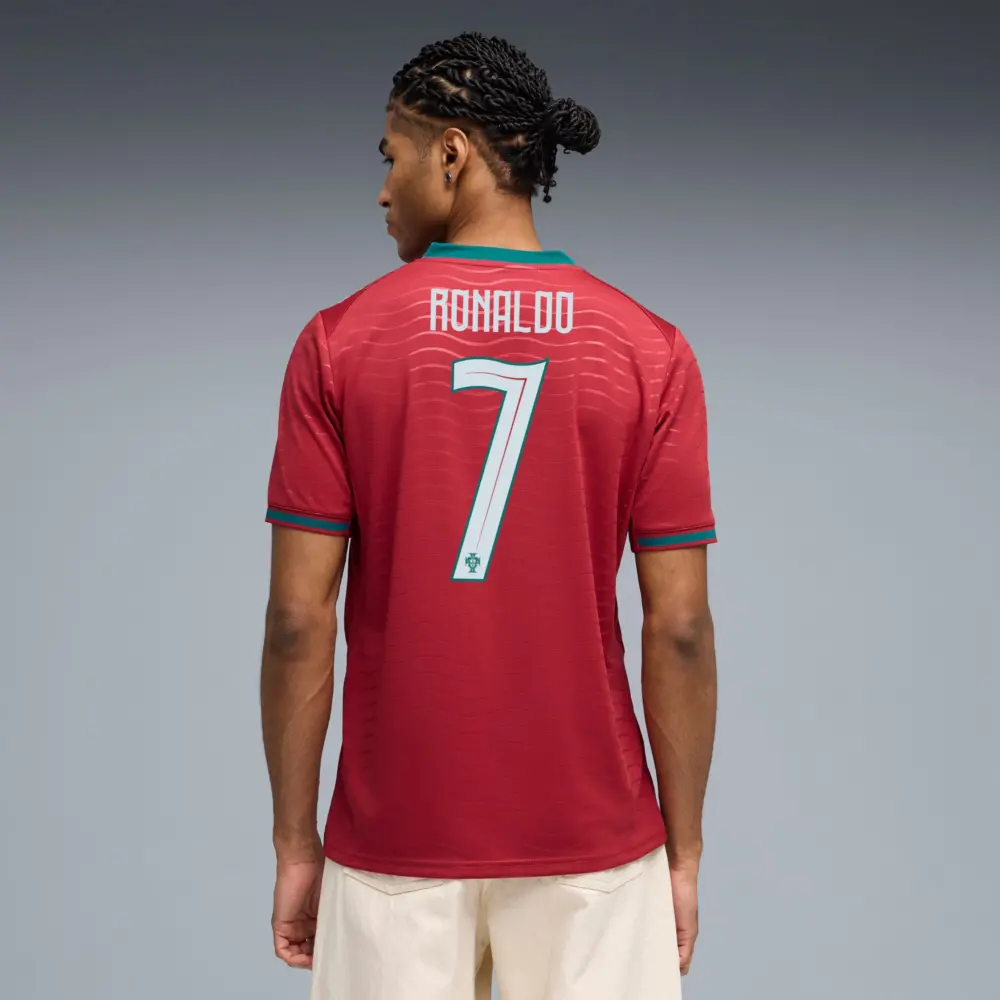 Alternative view of Áo Puma Portugal 2026 Men's Home Jersey 'Red-Green Lagoon' 788141-77