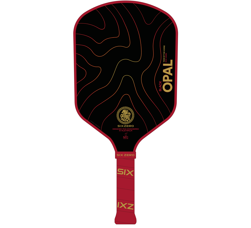 Vợt Pickleball Six Zero Black Opal Year Of Horse ‘Red’