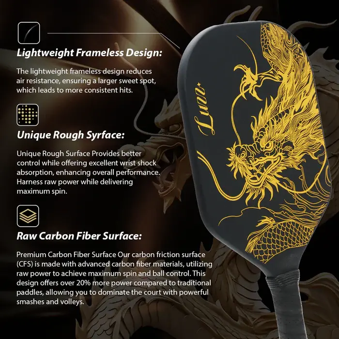 Vợt Pickleball Luzz Imperial Dragon - Ảnh 4