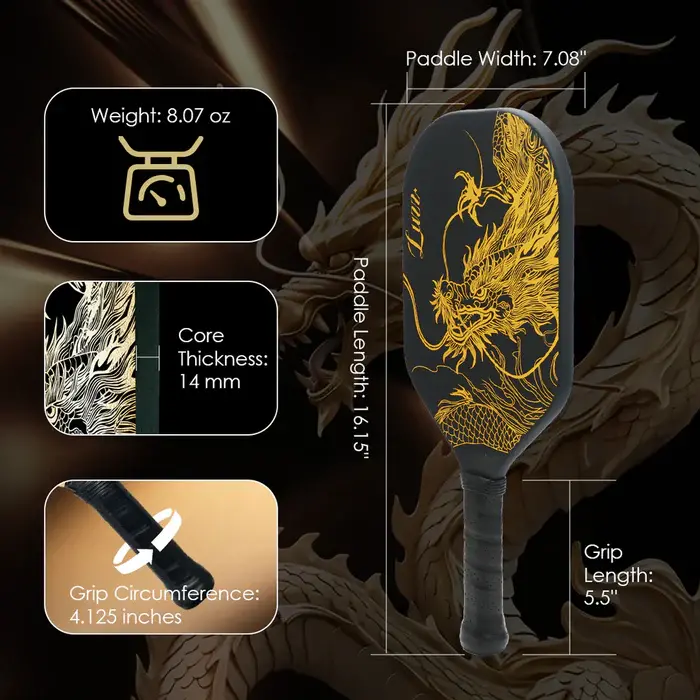 Vợt Pickleball Luzz Imperial Dragon - Ảnh 3