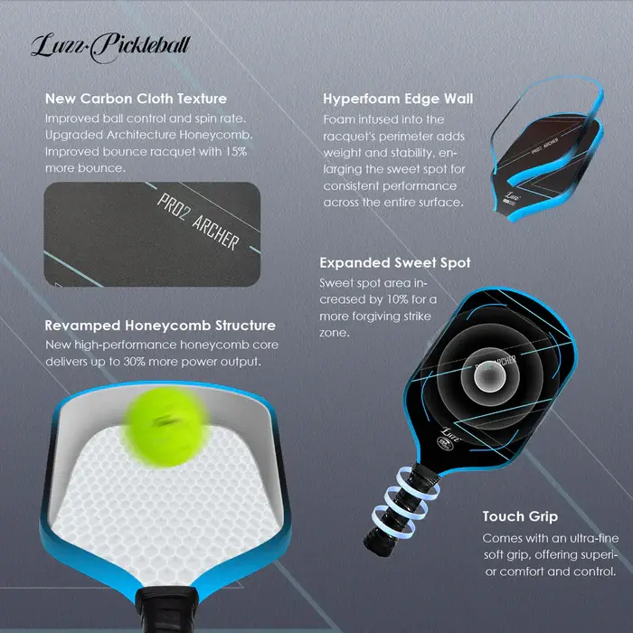 Alternative view of Vợt Pickleball Luzz Pro 2.0 Archer
