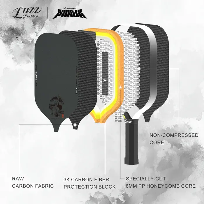 Vợt Pickleball Luzz Kung Fu Panda Cannon - Ảnh 4