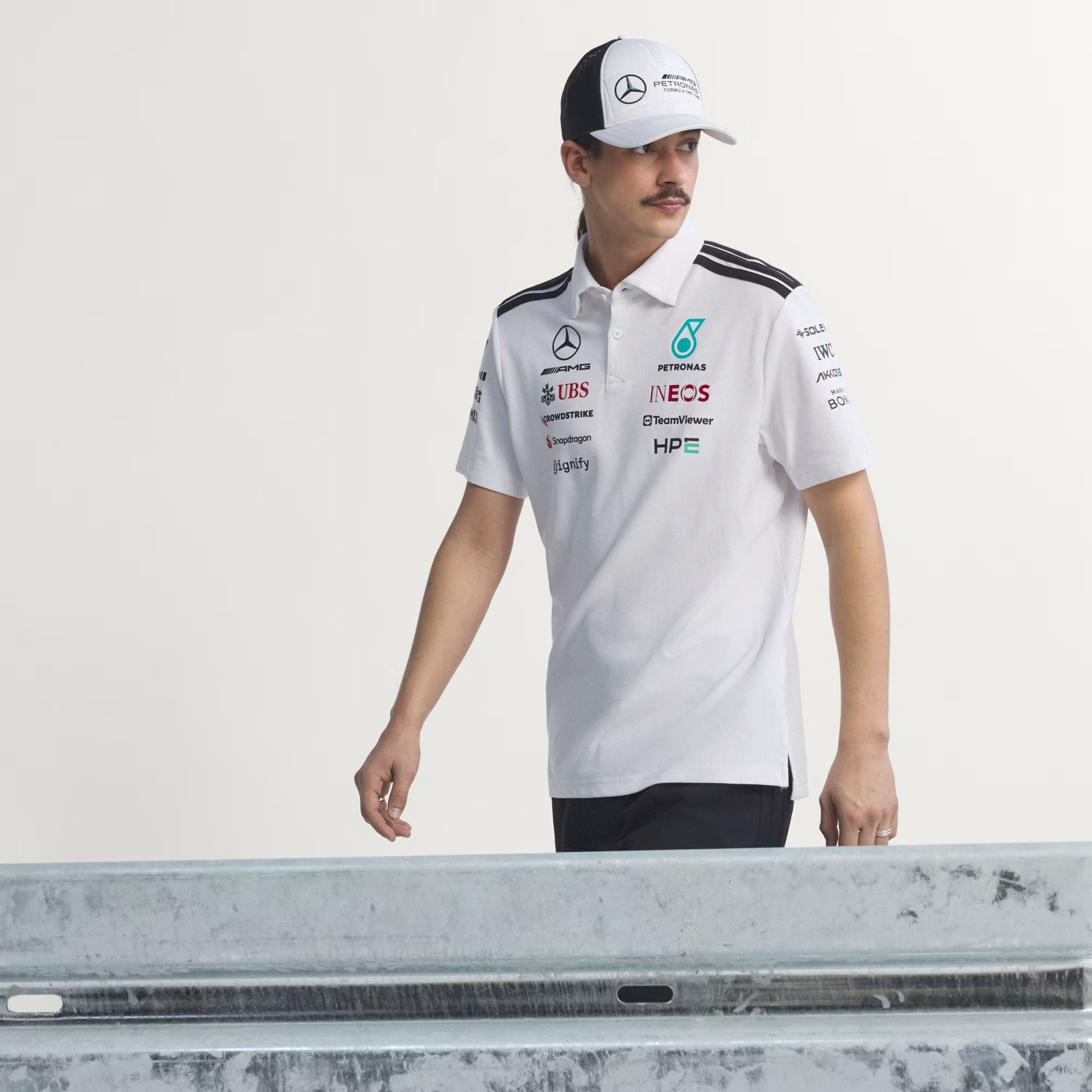 Áo Adidas POLO MERCEDES - AMG PETRONAS FORMULA 1 'White' KE5524 - Ảnh 5
