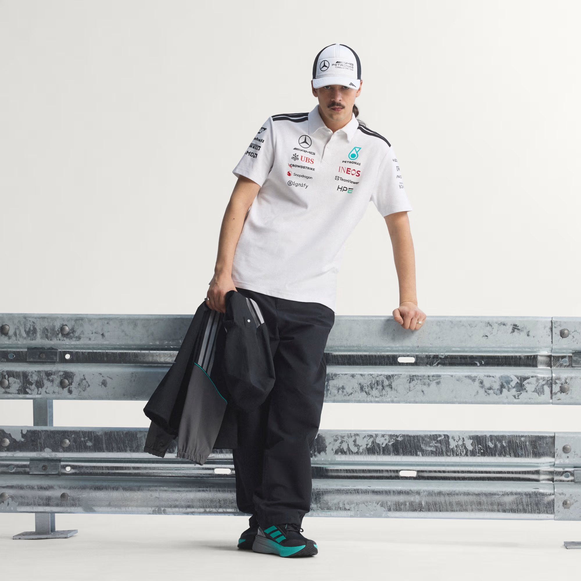 Áo Adidas POLO MERCEDES - AMG PETRONAS FORMULA 1 'White' KE5524 - Ảnh 4