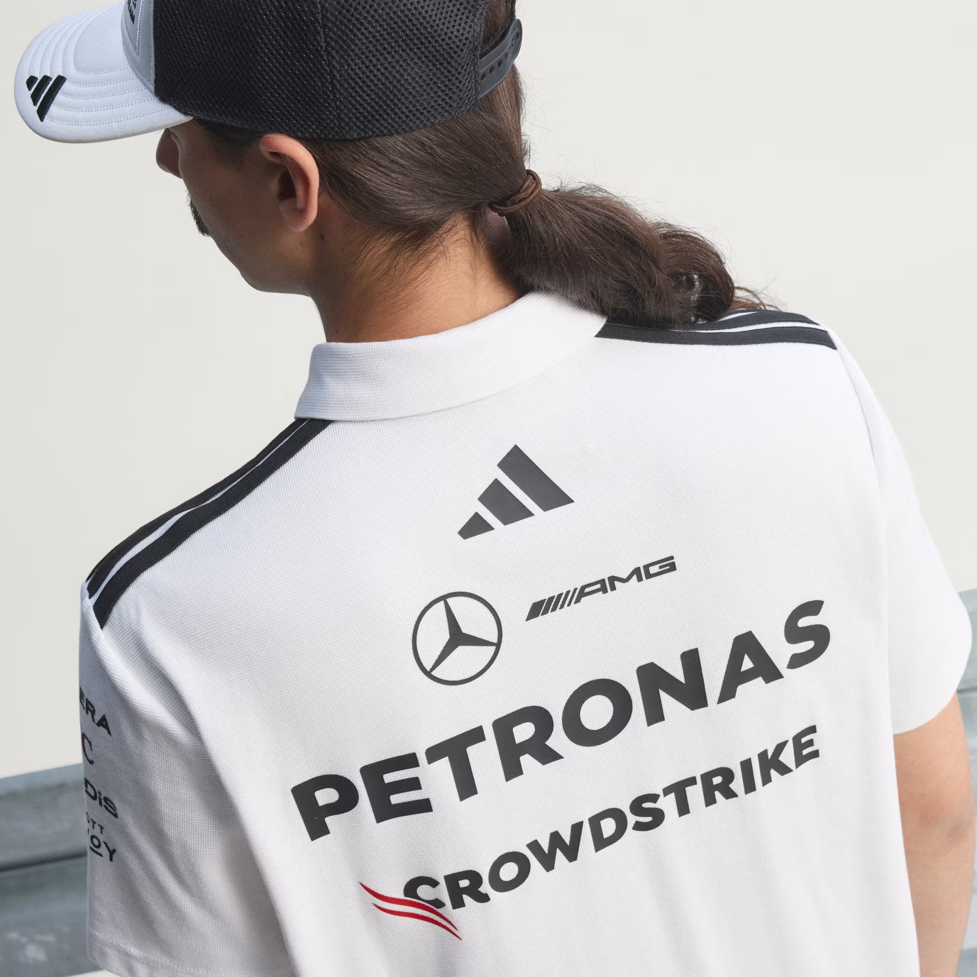 Áo Adidas POLO MERCEDES - AMG PETRONAS FORMULA 1 'White' KE5524 - Ảnh 3