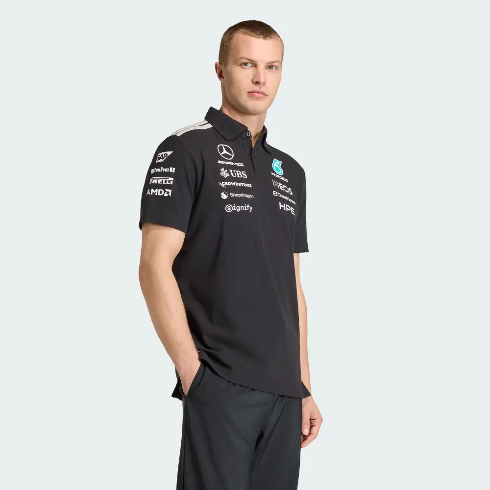 Áo Adidas POLO MERCEDES - AMG PETRONAS FORMULA 1 'Black' KE5523 - Ảnh 5