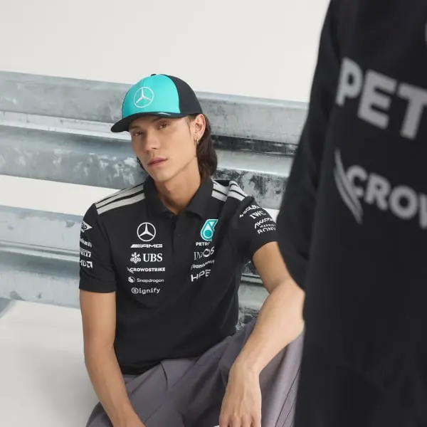Áo Adidas POLO MERCEDES - AMG PETRONAS FORMULA 1 'Black' KE5523 - Ảnh 4