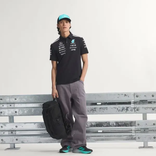 Alternative view of Áo Adidas POLO MERCEDES - AMG PETRONAS FORMULA 1 'Black' KE5523