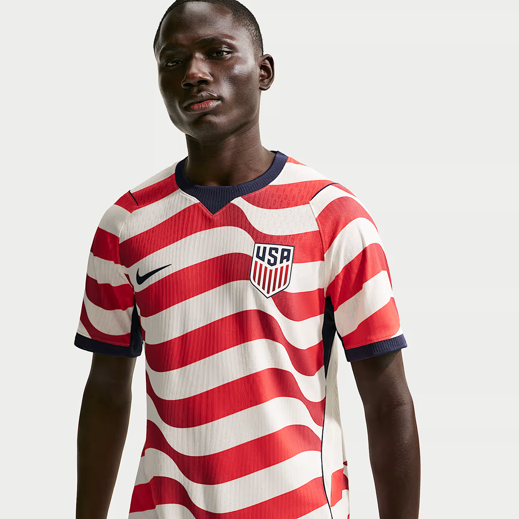 Alternative view of Áo Nike USA Home Authentic Jersey IB5183-133