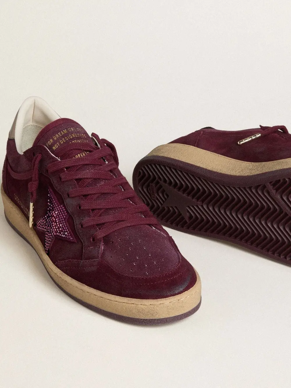 Giày Golden Goose Ball Star 'Burgundy' GWF00771-F007896-40549 - Ảnh 3