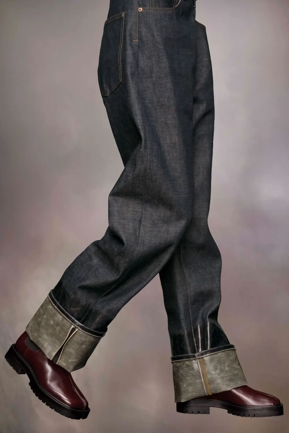 Alternative view of Giày Maison Margiela Tabi Boot 'Bordeaux' S58WU0409P3827H8913