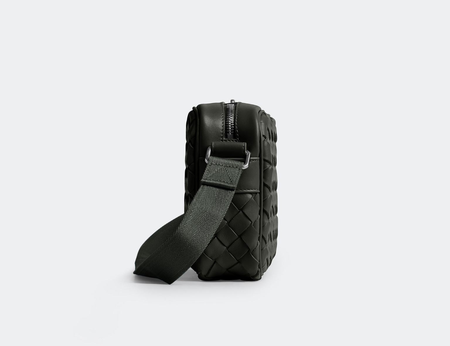 Túi Bottega Veneta Small Intrecciato Camera ‘Dark Green’ 710048V2E423009 - Ảnh 4