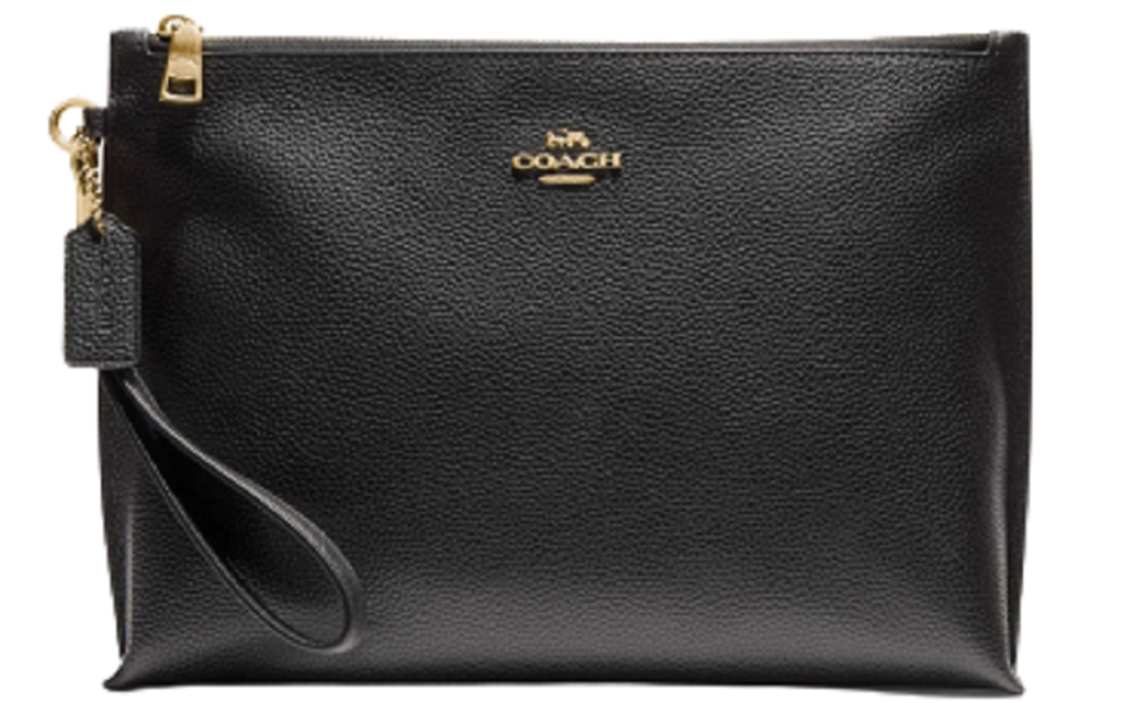 VÍ Coach Large Charlie Pouch 'Black Gold' KSEDLRW5P4